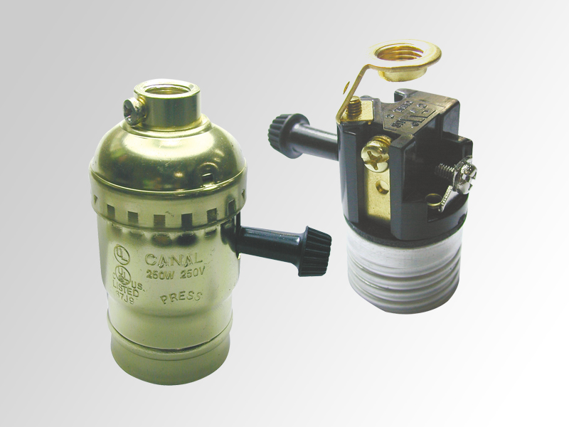 L160-03, 3 way turn knob lampholder